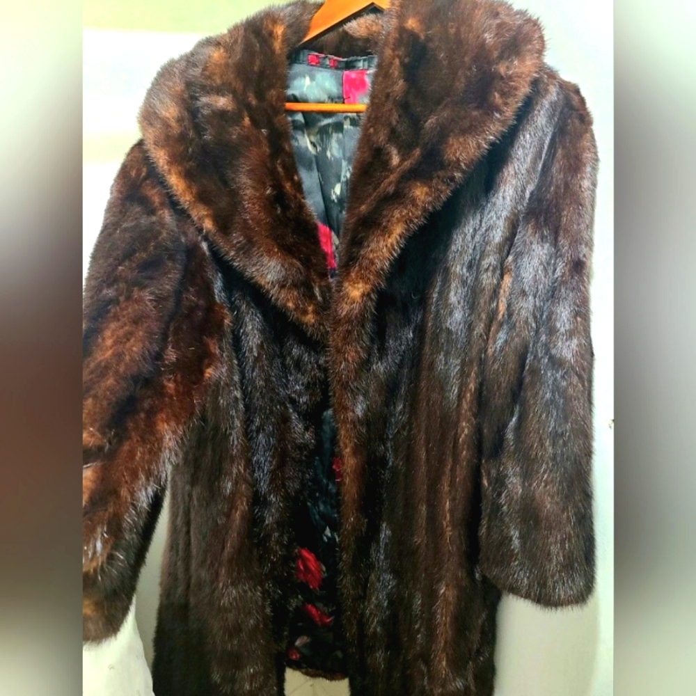 Womens Brown Fur Coat